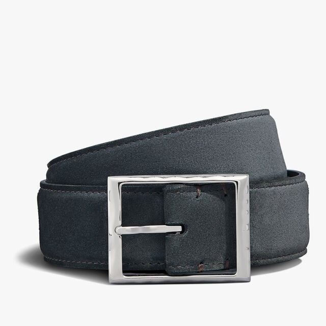 Classic Suede Leather 35 mm Belt, ASPHALT, hi-res 1