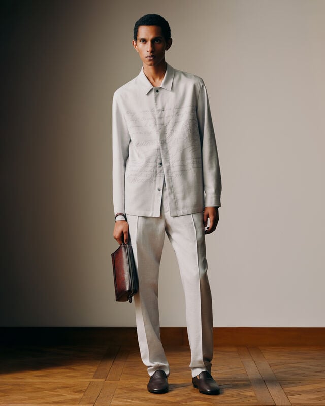 Pantalon à Cordon en Laine