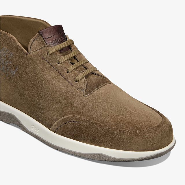 Echappee Scritto Suede Calf Derby, PINE GREEN, hi-res 5