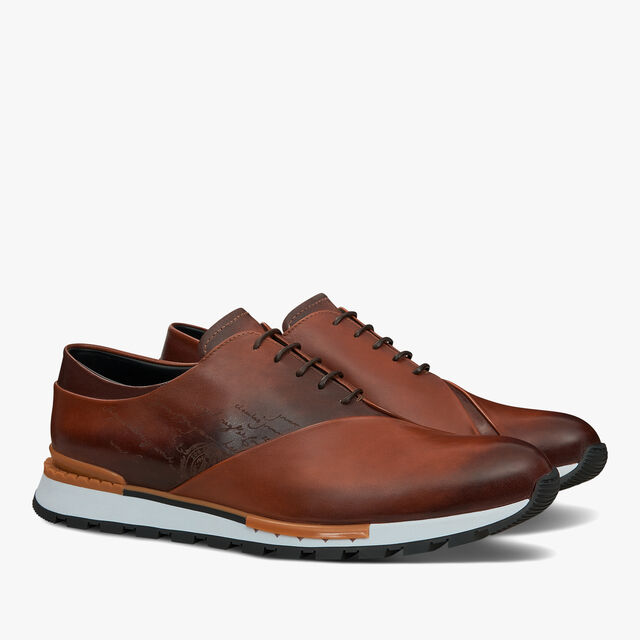 Fast Track Scritto Leather Sneaker, CACAO INTENSO, hi-res 2