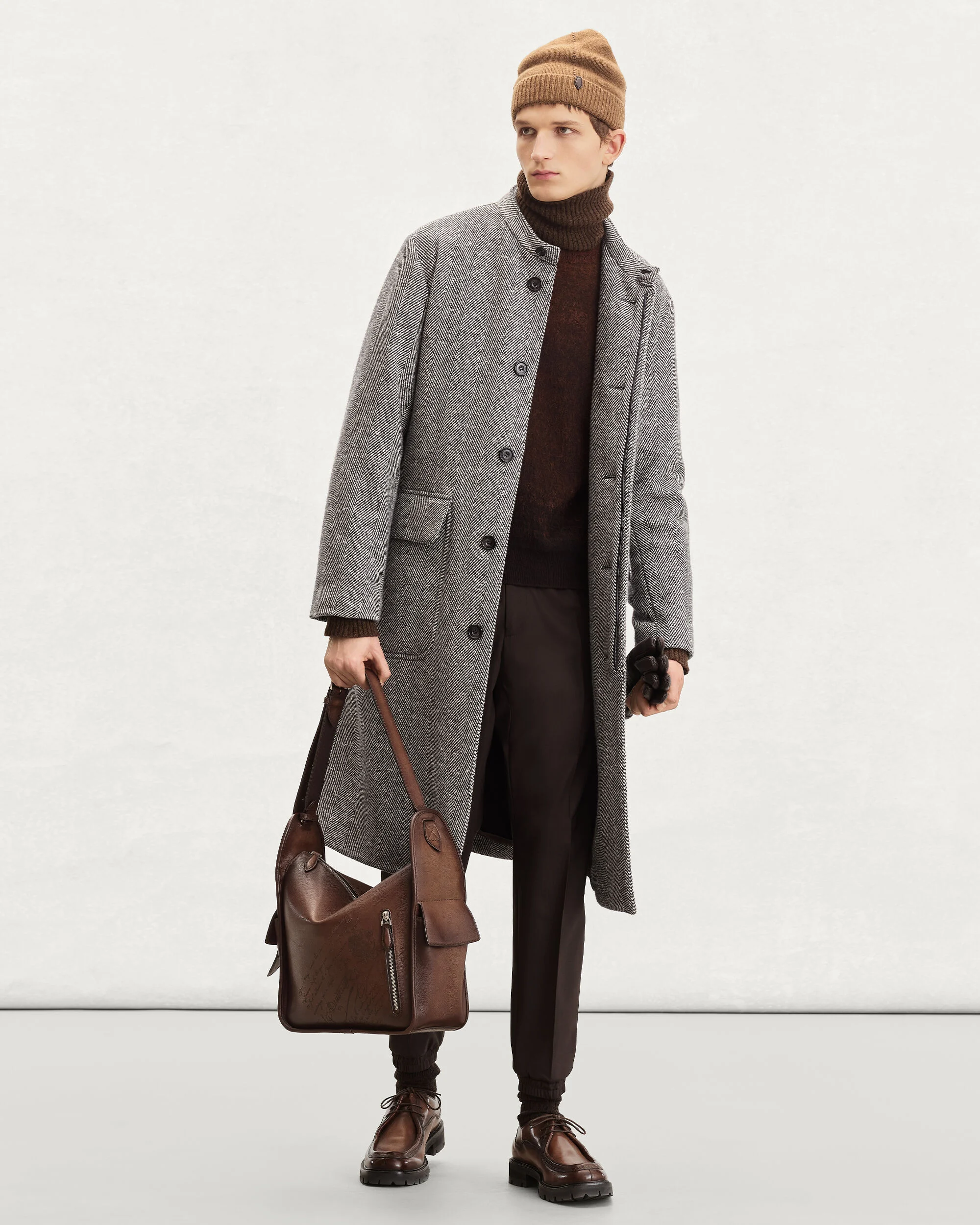 Périple Hobo Shoulder Bag, Soft Brown, hi-res