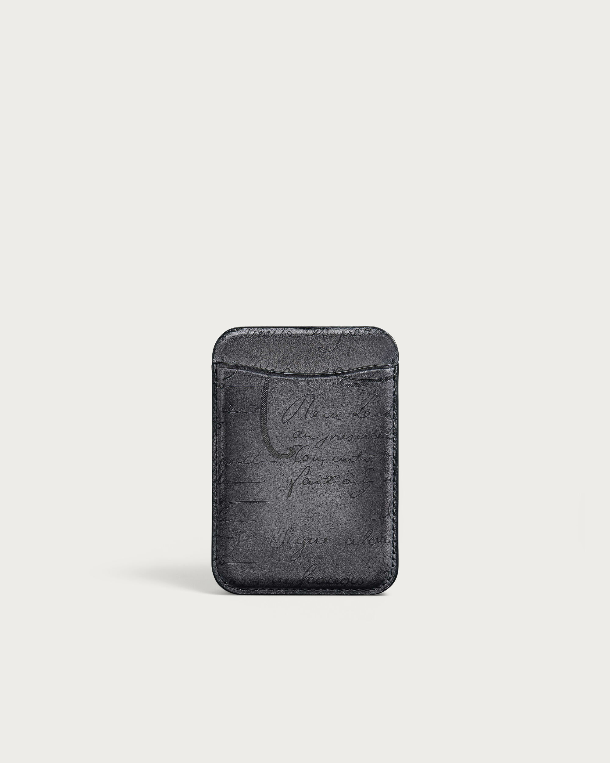 ベルルッティ　マグネット式カードホルダー BERLUTI】スクリットレザー マグネット式カードホルダー (Berluti