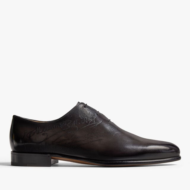 Alessandro Galet Scritto Leather Oxford, NERO GRIGIO, hi-res 1