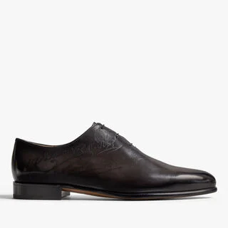 Alessandro Galet Scritto Leather Oxford, NERO GRIGIO, hi-res