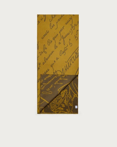 Scritto Pattern Scarf, Cumin, hi-res