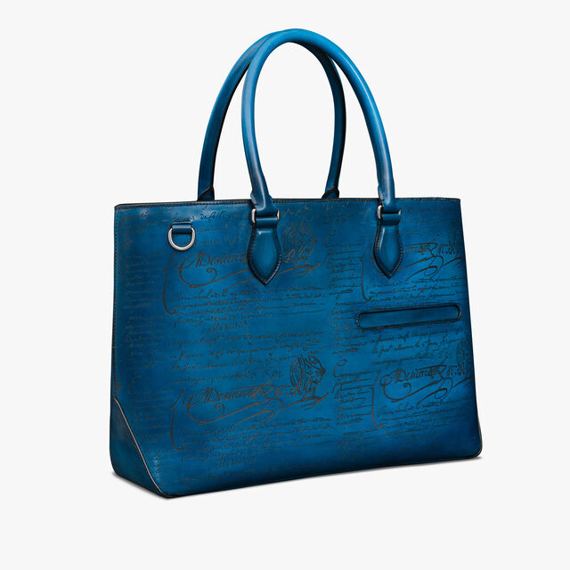 Toujours Mini Scritto Leather Tote Bag, AVEIRO, hi-res 2
