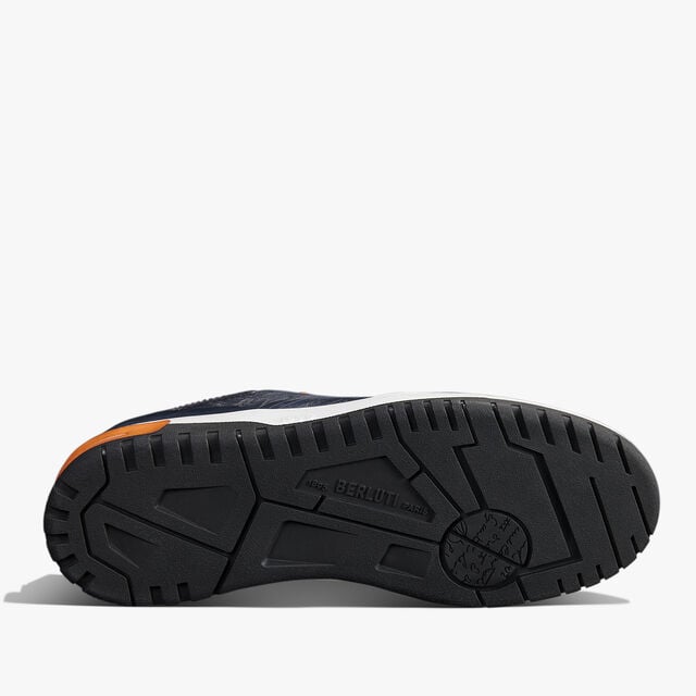 Sneaker Playoff En Cuir De Veau Venezia Scritto, BLU MINERALE, hi-res 6