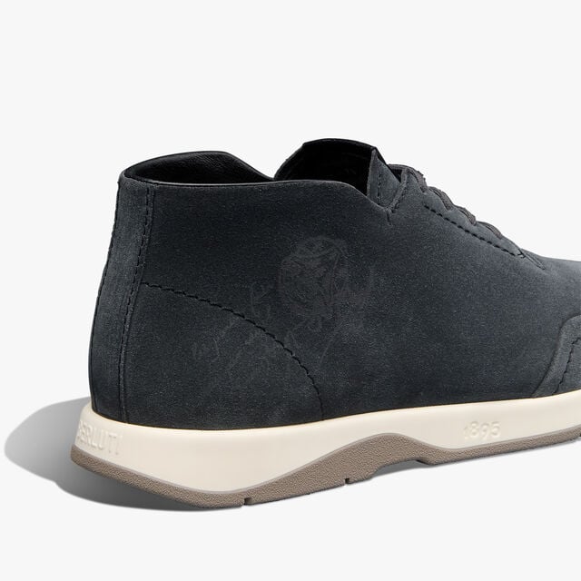 Echappee Scritto Suede Calf Derby, ASPHALT, hi-res 5