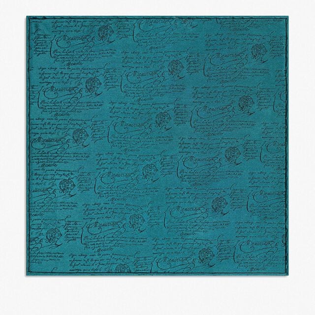 Scritto Handkerchief, DEEP EMRALD BLUE, hi-res 1