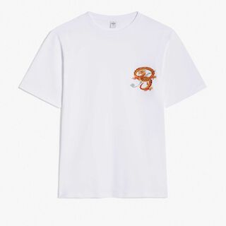 Embroided B Dragon T-Shirt, BLANC OPTIQUE, hi-res