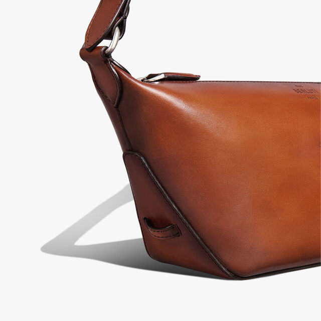 Toujours Soft Zipped Hobo Xs Leather Messenger, ARANCIO VERMIGLIO, hi-res 7