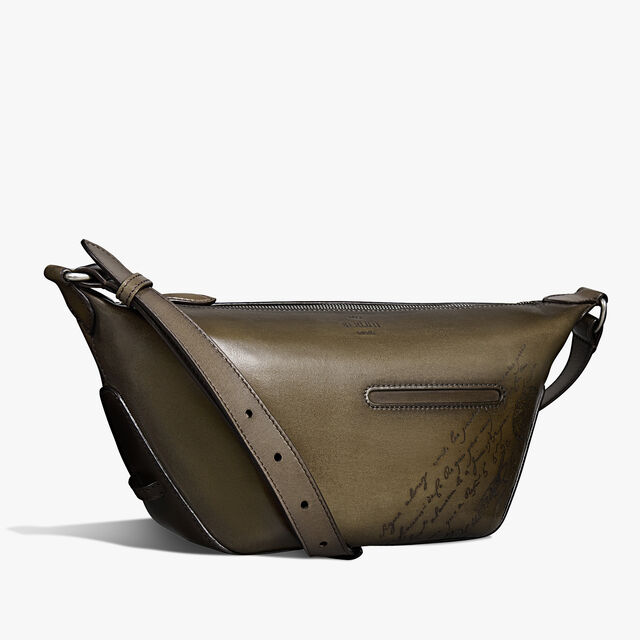 Toujours Soft Zipped Hobo Xs Scritto Leather Messenger, APPENNINI, hi-res 3