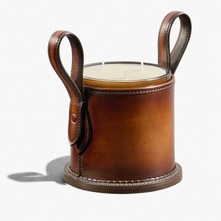 Leather Candle Case, CACAO INTENSO, hi-res