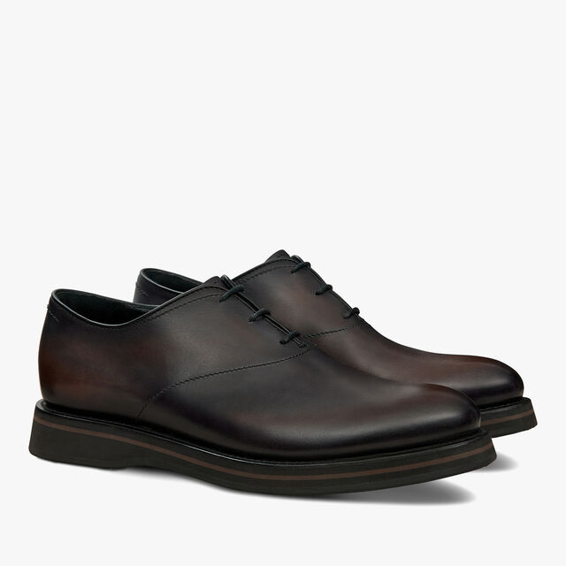 Alessio Leather Oxford, CHARCOAL BROWN, hi-res 2