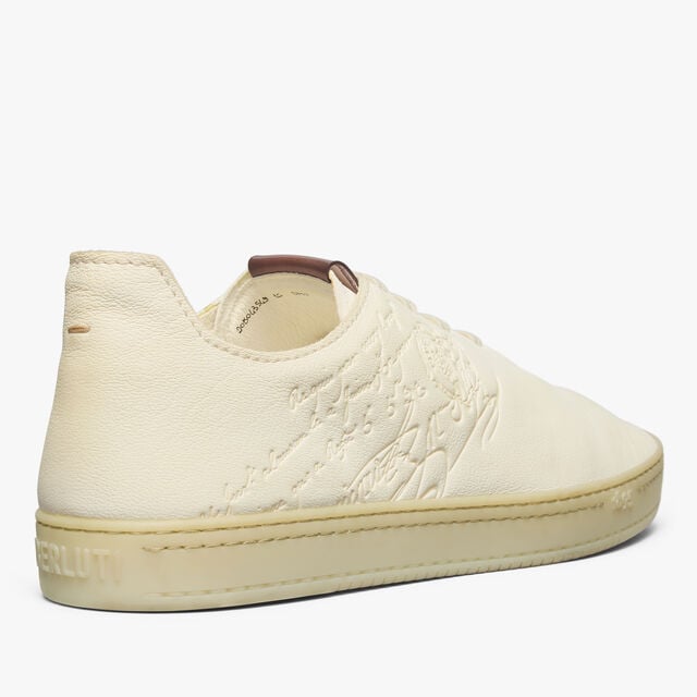 Sneaker Eden En Cuir Scritto, WHITE, hi-res 5