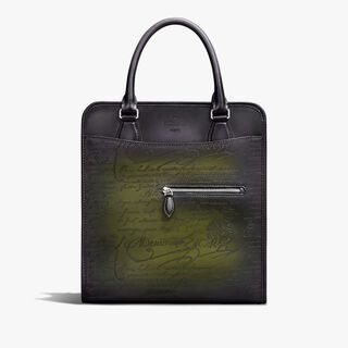 Premier Jour Cabas Gradiant Scritto Leather Tote Bag, NERO GRIGIO + NERO CAVIAR, hi-res