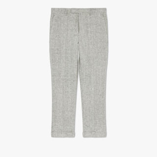 Linen Formal Trousers, LINEN / LIQUORICE, hi-res