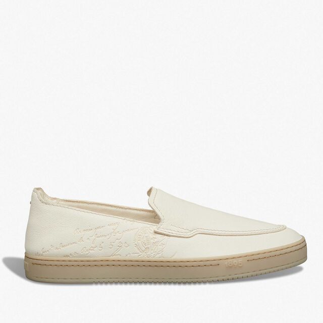 Mocassin Eden En Cuir Scritto, OFF WHITE, hi-res 1