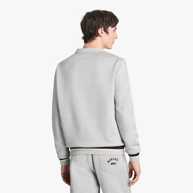 College Logo Sweatshirt, SILVER GREY, hi-res 4