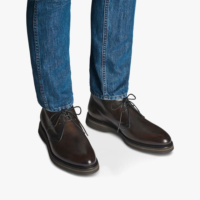 Alessio Leather Boot, CHARCOAL BROWN, hi-res 7