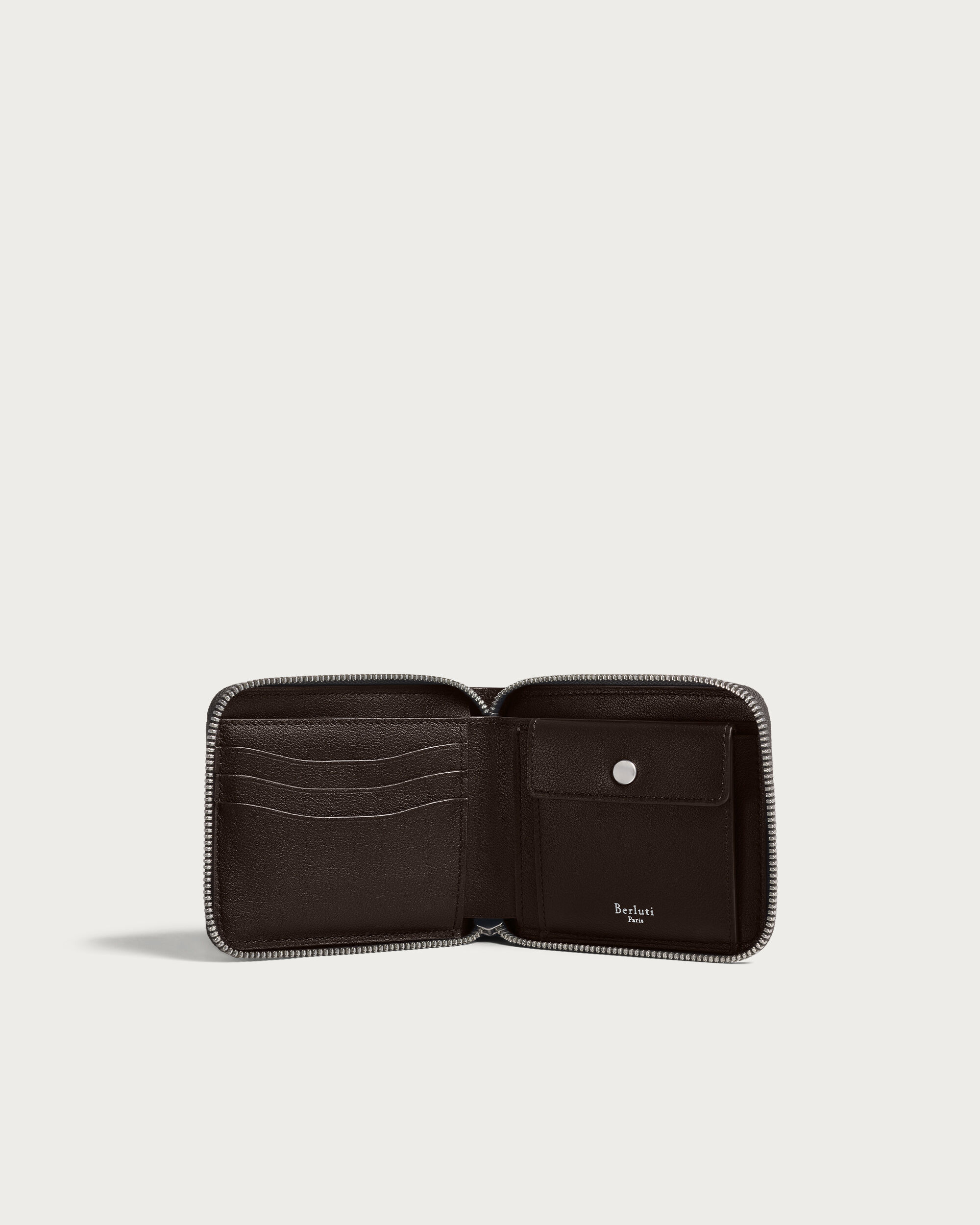 Berluti ベルルッティ コンパクト財布 ワパ カリグラフィ ブラック イタウバ スクエア グラディアント コンパクトウォレット