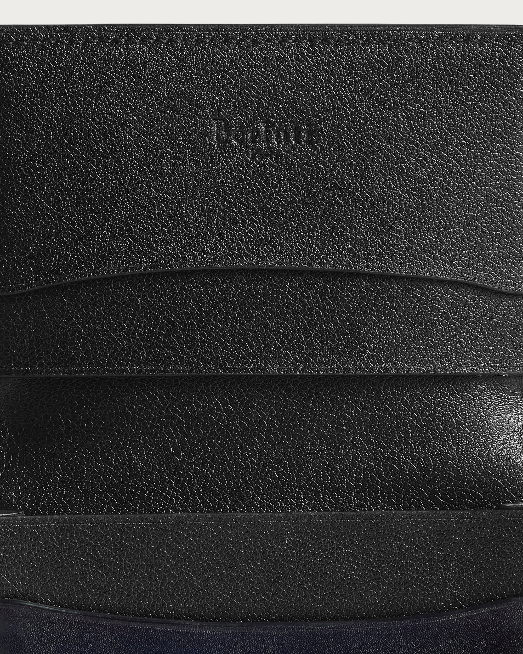 Imbuia Gaspard Card Holder, Nero Blu, Image 2