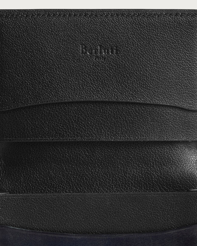 Imbuia Gaspard Card Holder, Nero Blu, hi-res