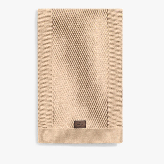 Écharpe Scritto En Laine et Cachemire, FLUFFY BEIGE, hi-res 2