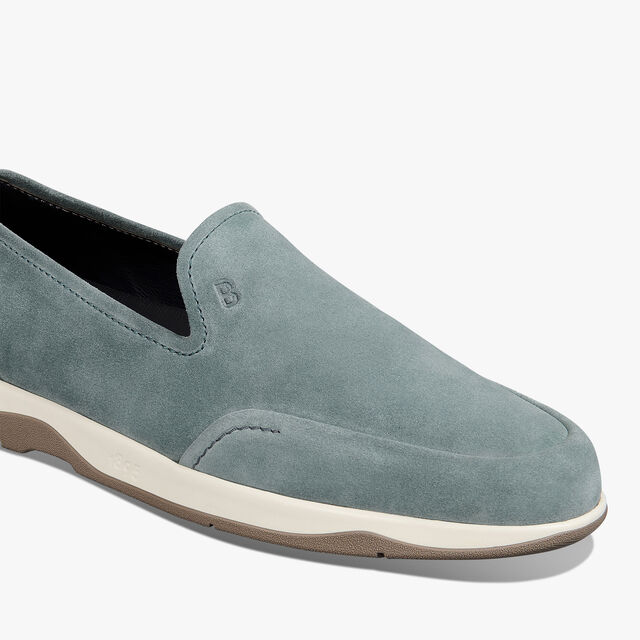 Mocassin Echappée En Veau Velours, LIGHT BLUE, hi-res 5