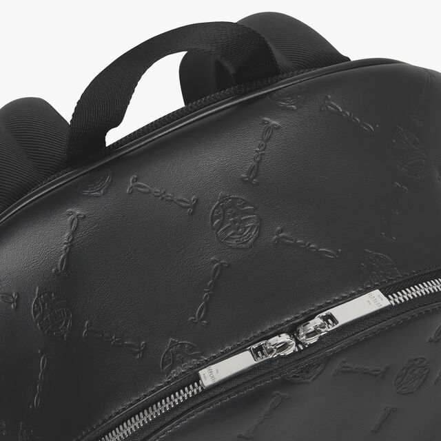 Trip Leather Backpack, BLACK, hi-res