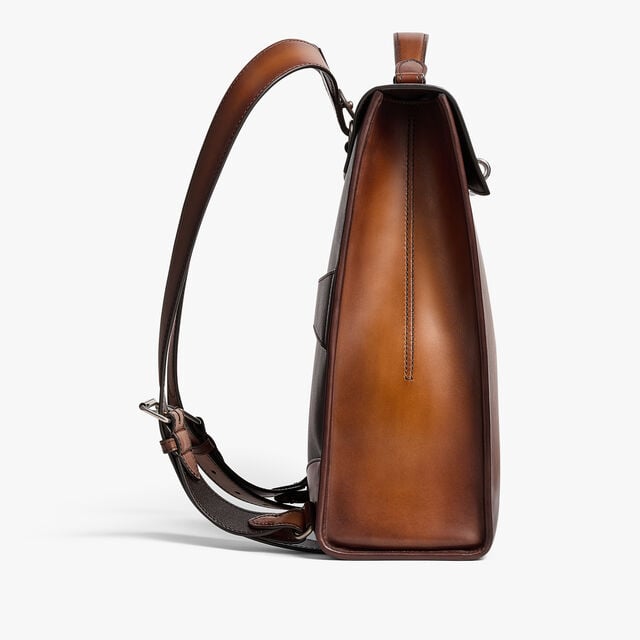 E'Mio Backpack In Leather, CACAO INTENSO, hi-res 5