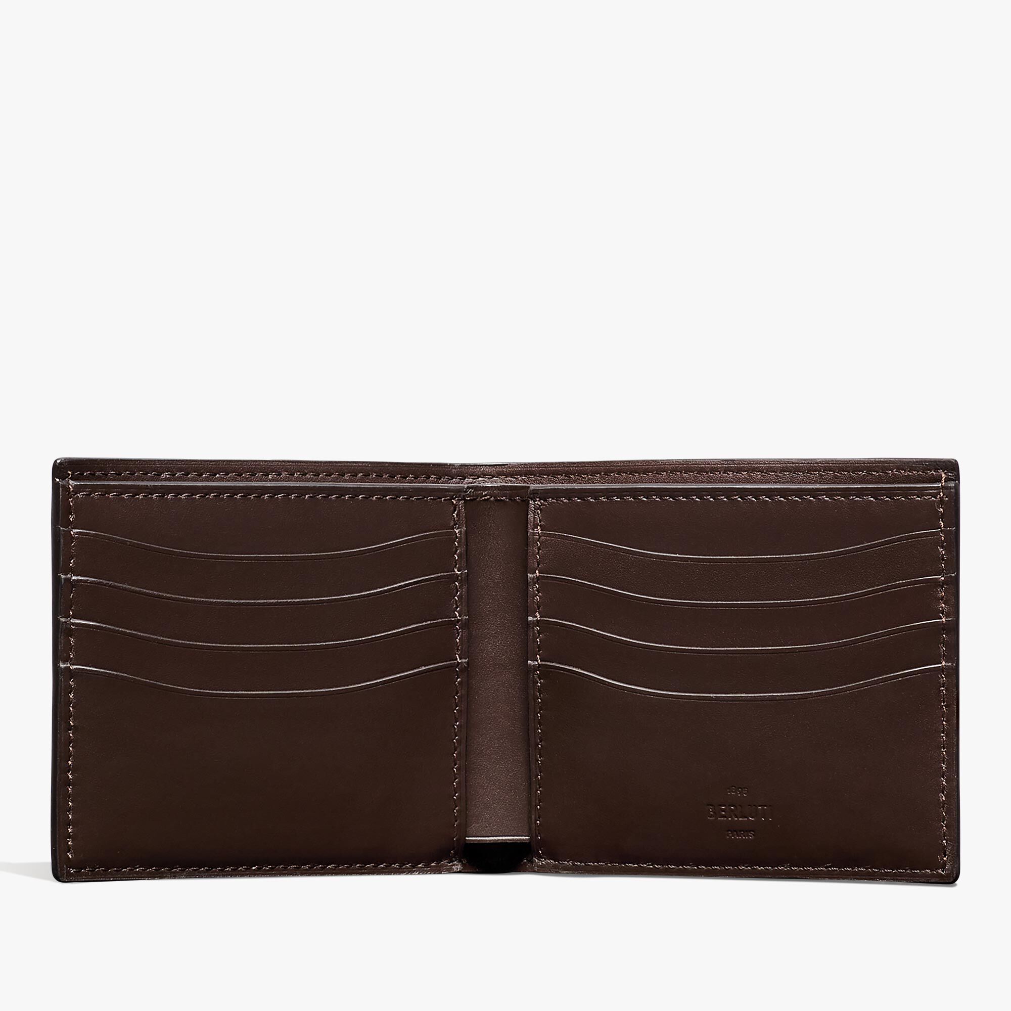 Makore Scritto Leather Compact Wallet