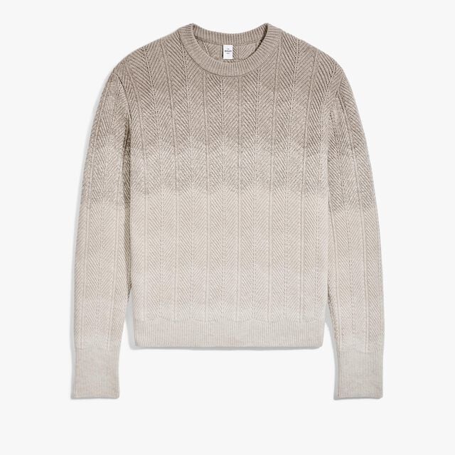 Gradient Cashmere Crewneck, WARM BEIGE, hi-res 1