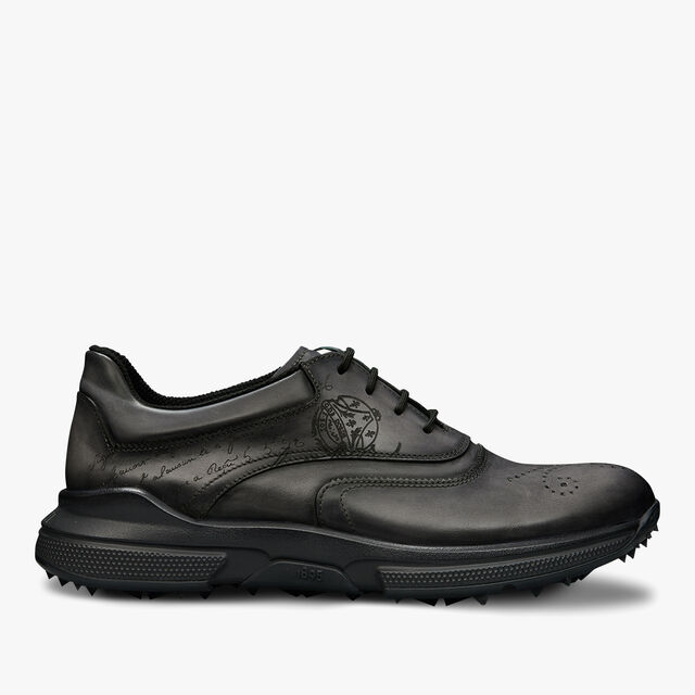 Swing Scritto Leather Golf Shoe, NERO GRIGIO, hi-res 1