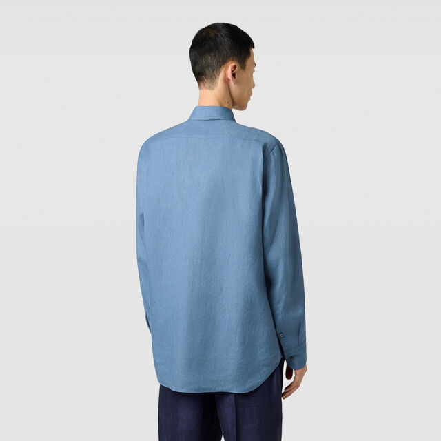 Linen Relaxed Scritto Pocket Shirt