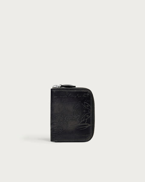 Wapa Money Zipped Purse, Nero Grigio, hi-res
