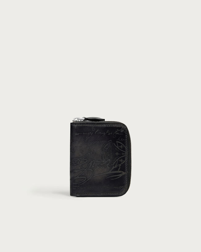 Wapa Money Zipped Purse, Nero Grigio, hi-res