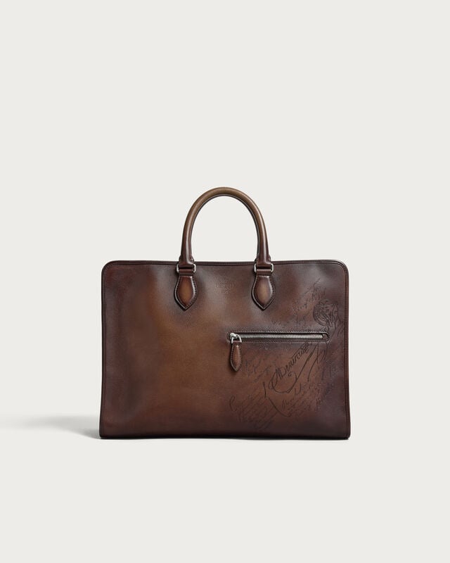 Deux Jours Briefcase, Soft Brown, hi-res
