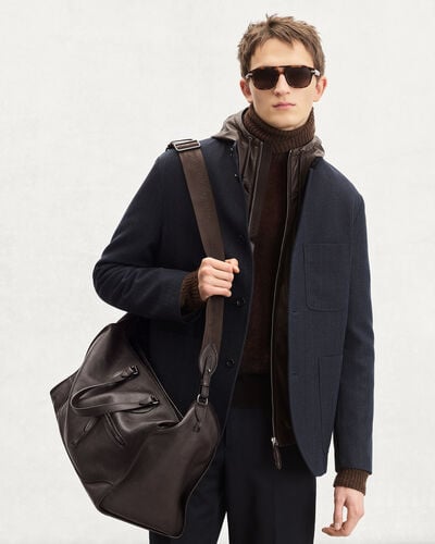 Overnight旅行袋, Dark Brown, hi-res