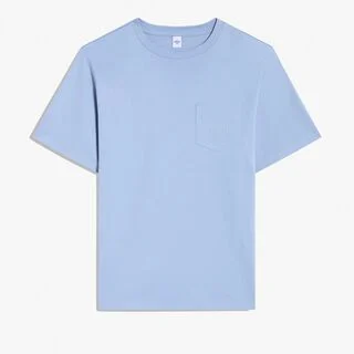 로고 포켓 T-셔츠, PALE BLUE, hi-res