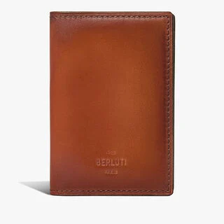 Jagua Leather Card Holder, ARANCIO VERMIGLIO, hi-res