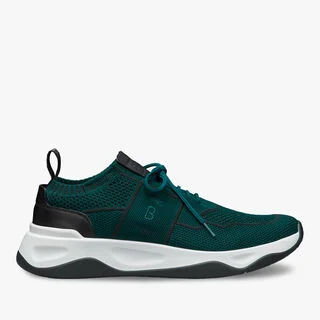 Sneaker Shadow En Maille Et Cuir, DARK GREEN, hi-res