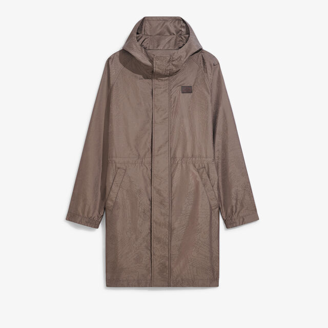 Nylon Scritto Packable Parka, SEPIA    , hi-res 1