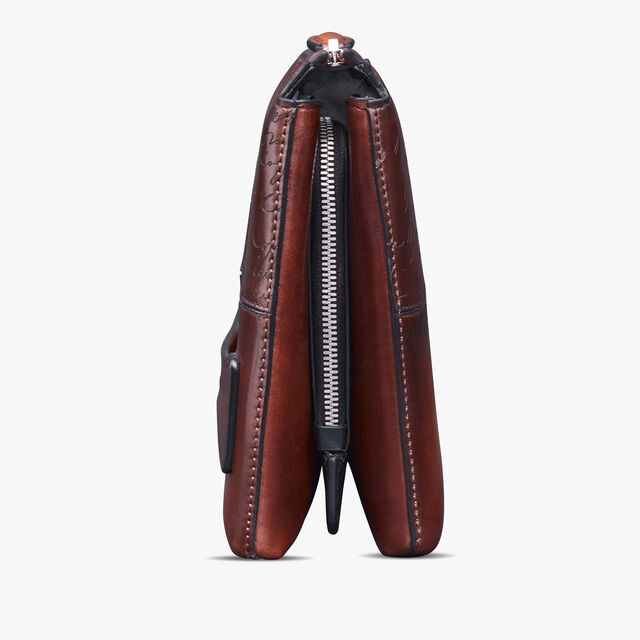 Tersio Scritto Leather Pouch, CACAO INTENSO, hi-res 5