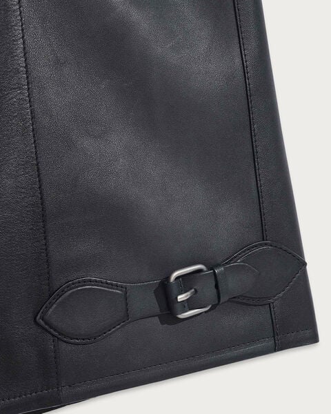 レザーパティーヌ アンジュール ブルゾン, Black Shade, hi-res