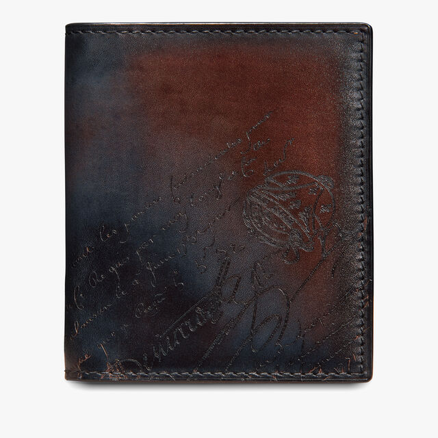 Porte-Cartes Jagua En Cuir Scritto, CHARCOAL BROWN, hi-res 1