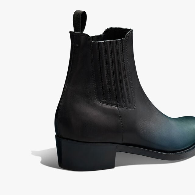 Bottine Butteri En Cuir, NERO PETROL, hi-res 7