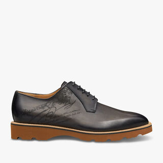 Spada Scritto Leather Derby, NERO GRIGIO, hi-res