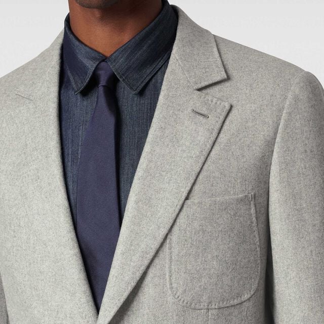 Cashmere Stretch Travel Jacket, LIGHT GREY MELANGE, hi-res 6