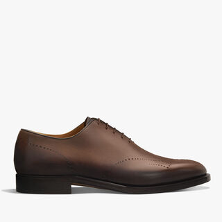 Ajouré Equilibre Venezia Calf Leather Oxford, MARRONE INTENSO, hi-res